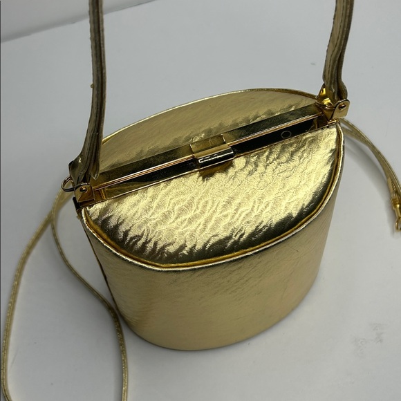 Elegant Gold Women's Handbag by Tangobag Crossbody or remove strap for purse - Picture 10 of 10